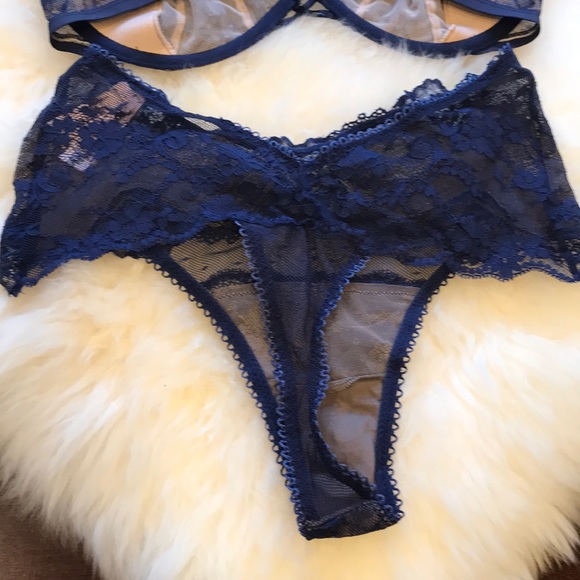 NWT Victoria’s Secret unlined blue bra panty set! - Picture 5 of 5